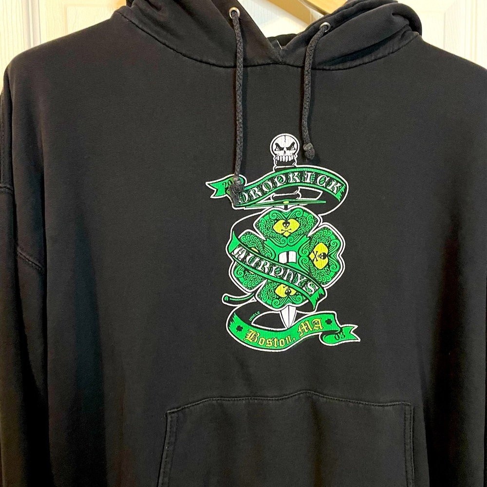 VTG 2003 A A Classic black pullover hoodie w/ Dropkick Murphys graphic sz L